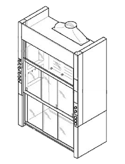 Walk-in fume hood