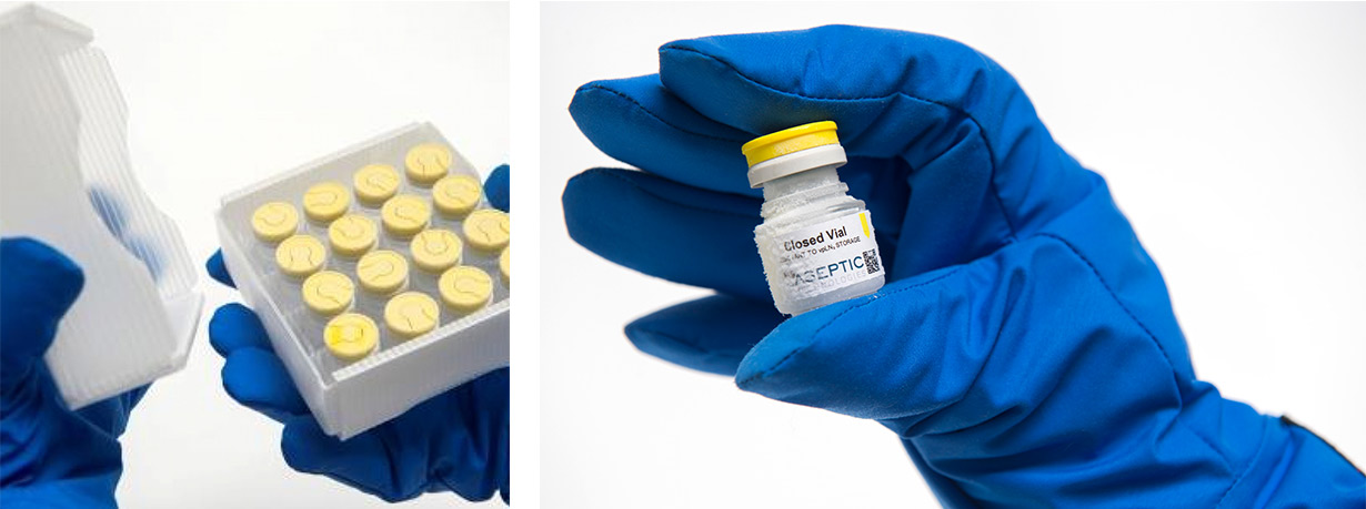 Materials selected for the product contact parts meet USP and EP requirements for pharmaceutical primary container