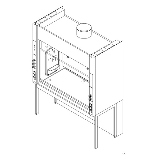 SI 3 steel鋼製側面板抽氣櫃產品圖